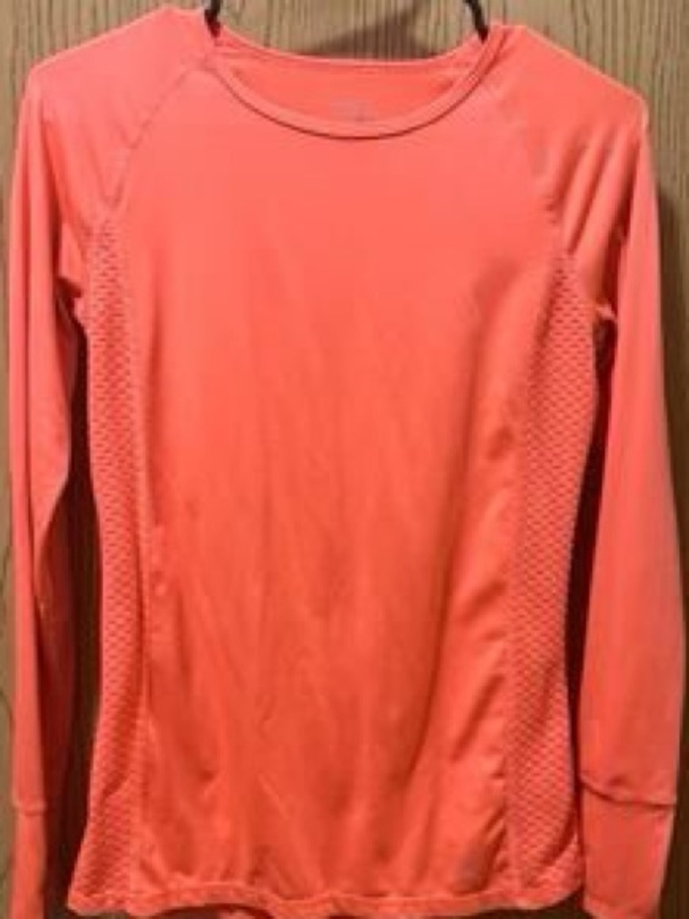 Danskin Now Orange Fitted Breathable Women’s Work Out Top Long Sleeve Size XXL